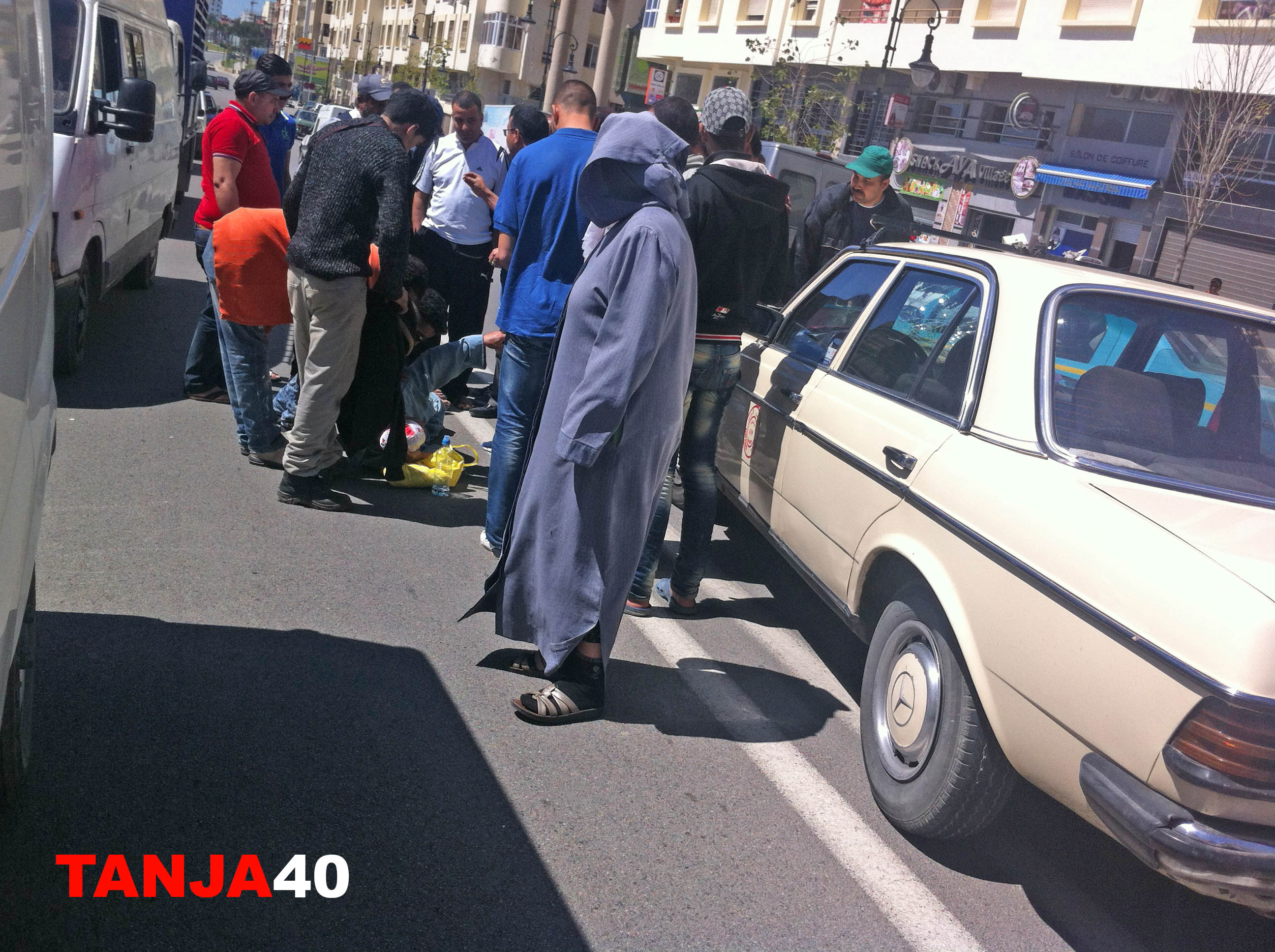 حادثة سير قرب السجن بطنجة