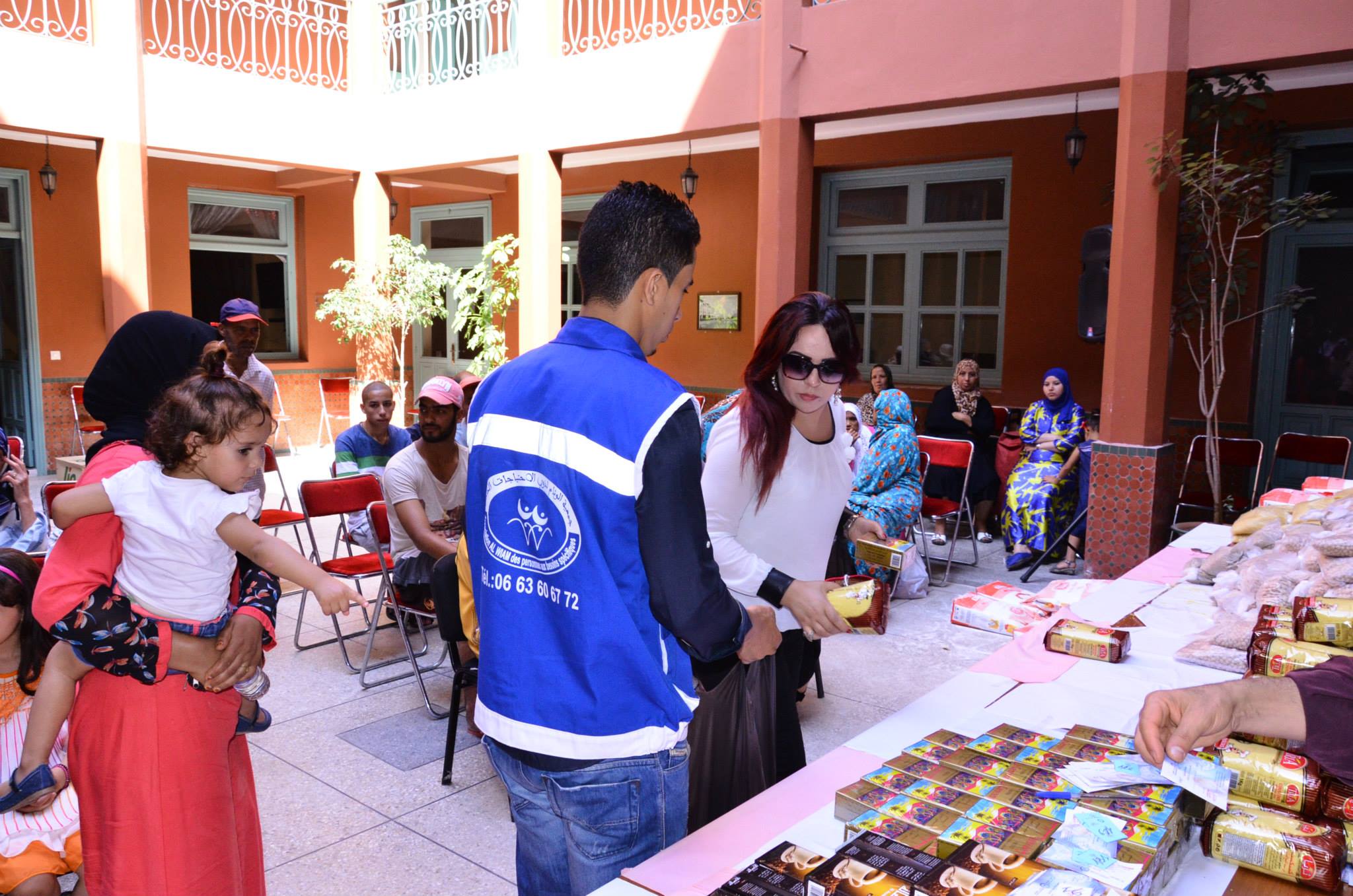 المطربة والممثلة بشرى خالد عرابة جمعية الوئام لذوي الاحتياجات الخاصة