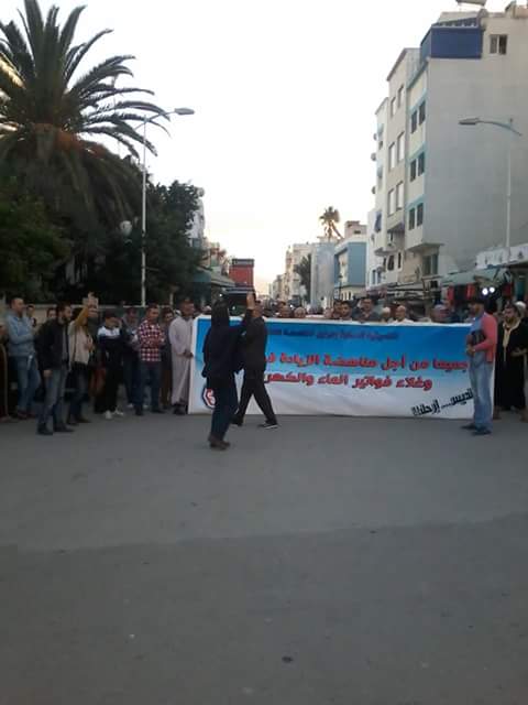 احتجاجات ساكنة مرتيل ضد أمانديس