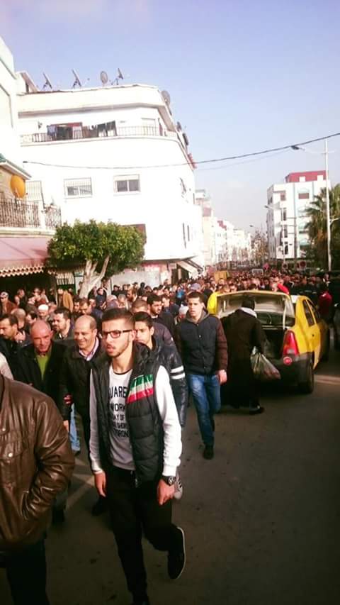  تشييع جثمان الفقيد ياسين مفتاح المستشار بجماعة تطوان في موكب مهيب .