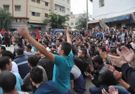 ساكنة ترجيست  تحتج على غلاء 