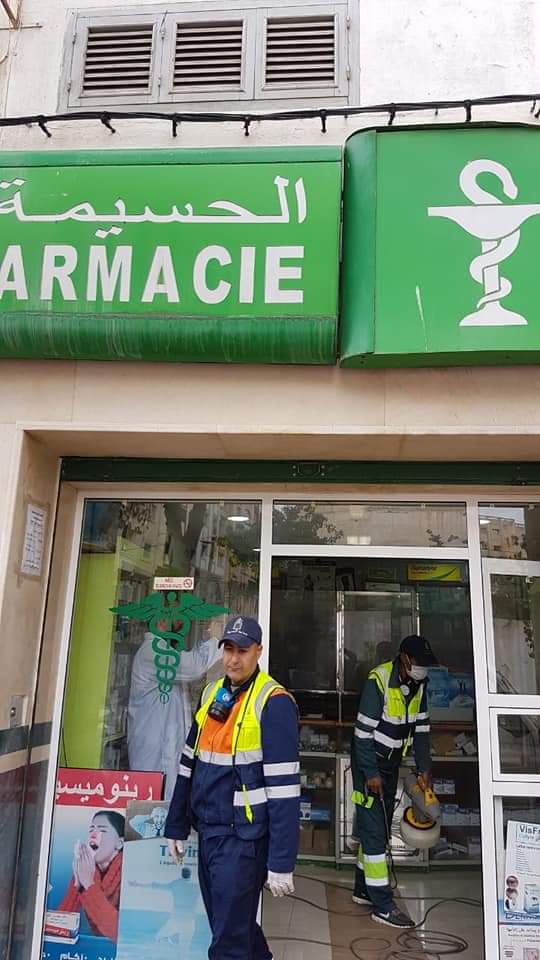 الحسيمة : عملية تعقيم الأماكن العامة والخاصة مستمرة !