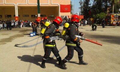 طنجة : سيطرة على حريق بمعرض للسيارات  !