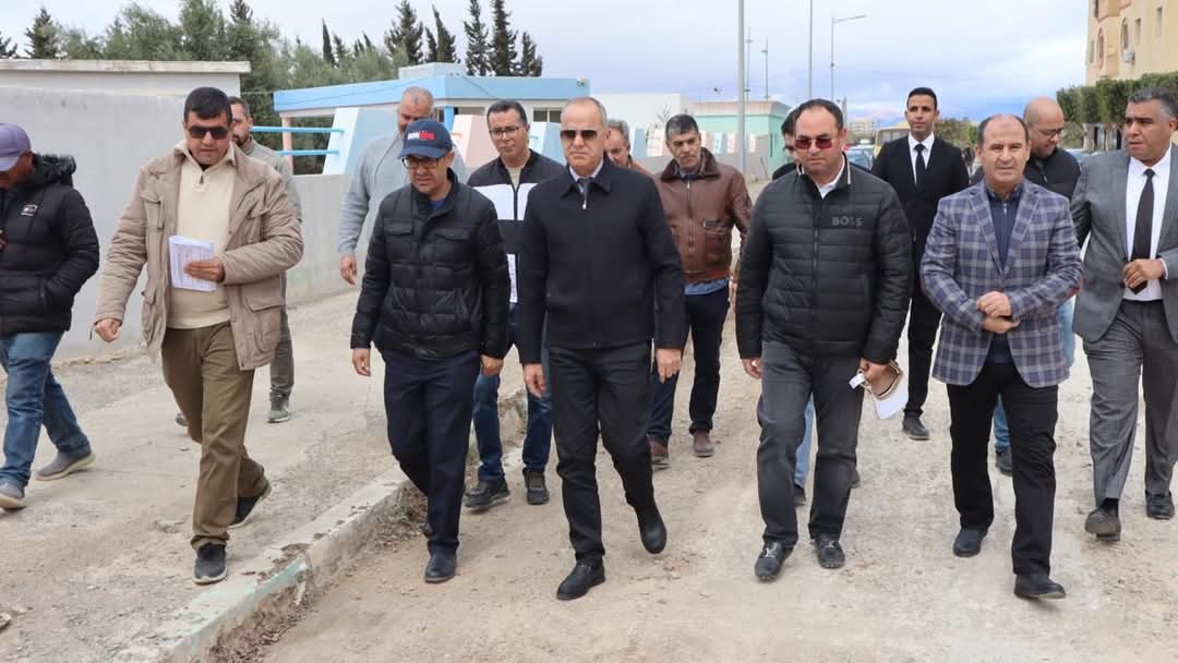 زيارة ميدانية لعامل إقليم جرسيف لتتبع تقدم مشروع التأهيل الحضري في شطره الثالث 